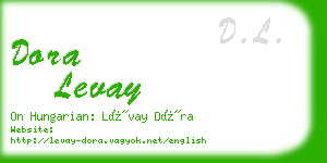 dora levay business card